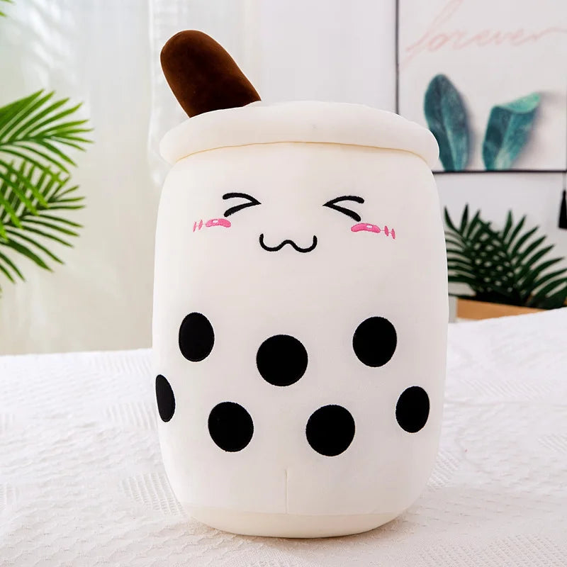 Boba Plush 9.8Inch Kawaii Plushies Bubble Tea Cute Pillow Soft Brown Milk Tea Stuffed Animal for Kids/Girls/Boys