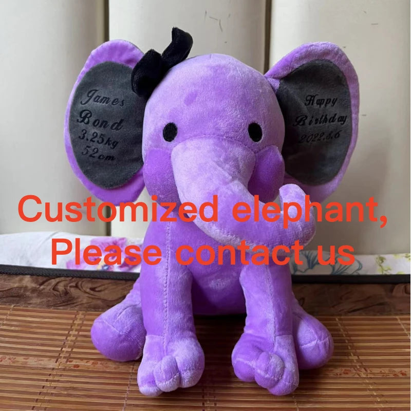 Bedtime Originals Twinkle Toes Pink Elephant Plush Toys Stuffed Choo Choo Express Plush Elephant Toys Humphrey Dolls Nursery