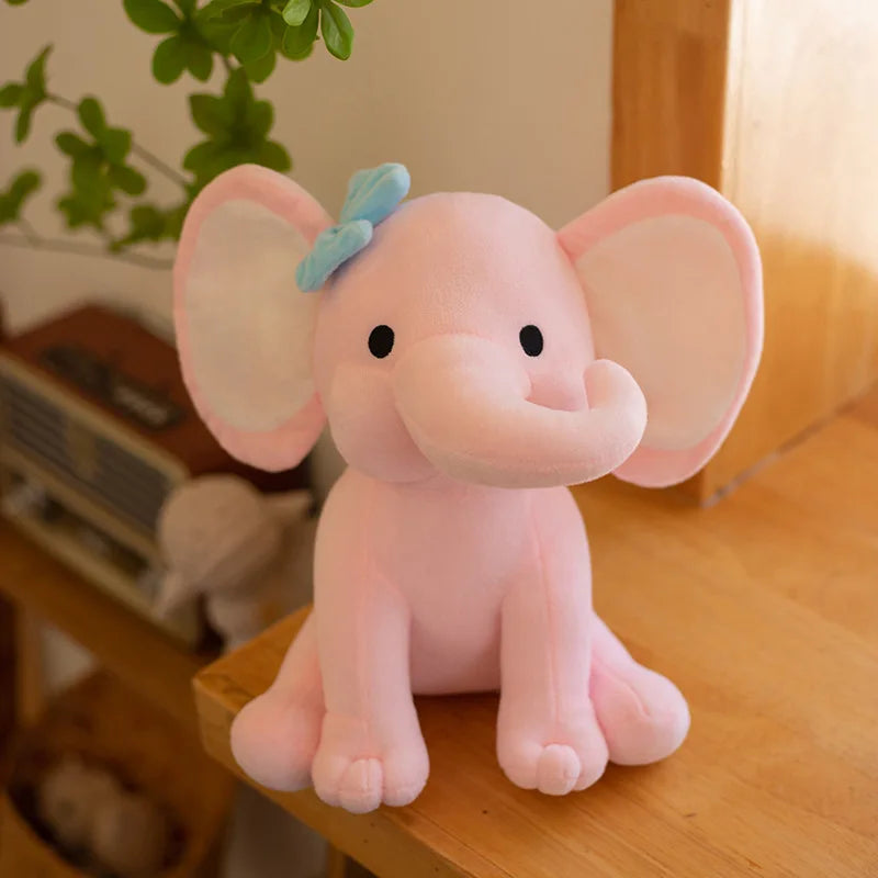 Bedtime Originals Twinkle Toes Pink Elephant Plush Toys Stuffed Choo Choo Express Plush Elephant Toys Humphrey Dolls Nursery